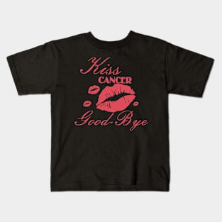 KISS CANCER GOOD BYE Kids T-Shirt